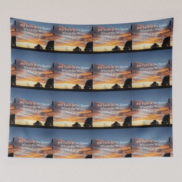 Item preview, Put Faith in the Space Where the Worry Used to Go! - Inspirational Quotes designed and sold by Sarah  Rajkotwala.