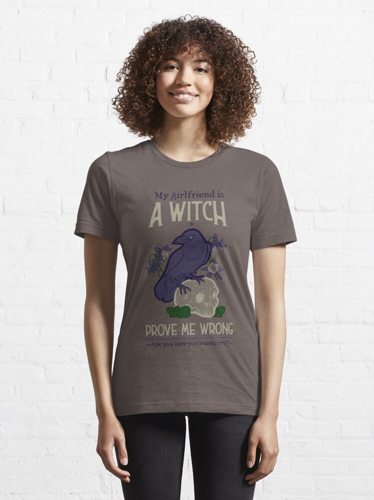 Ladies' Raven Shirt, Witchy Style Shirt, Occult Style Shirt