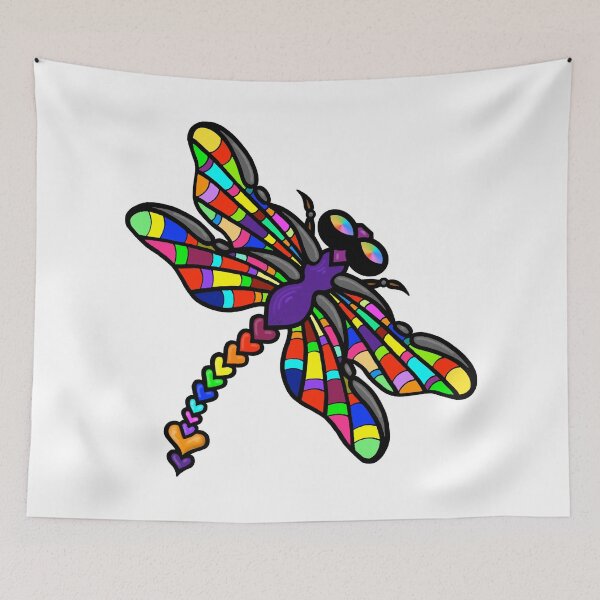 Item preview, Beautiful Multi-Coloured Dragonfly - SoloFlyght  by Amanda M Lucas designed and sold by Amanda Lucas.