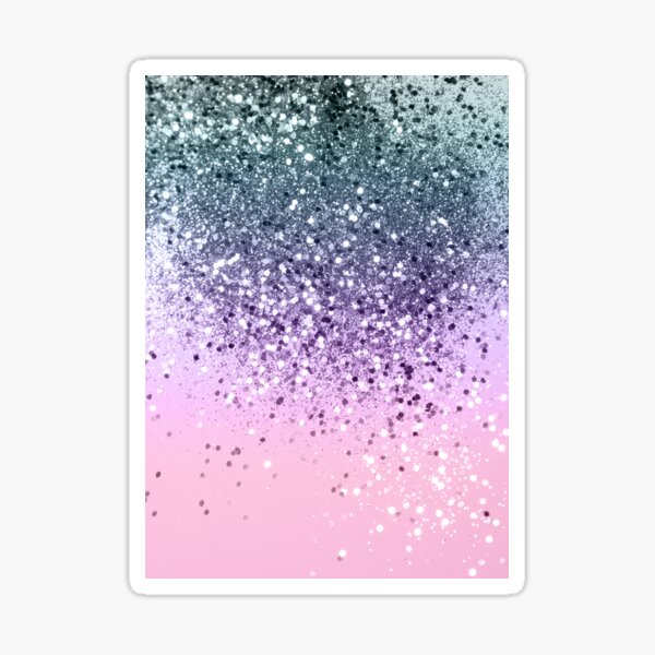 Unicorn Princess Glitter #3 (Photography -Faux Glitter) #pastel #decor #art Sticker