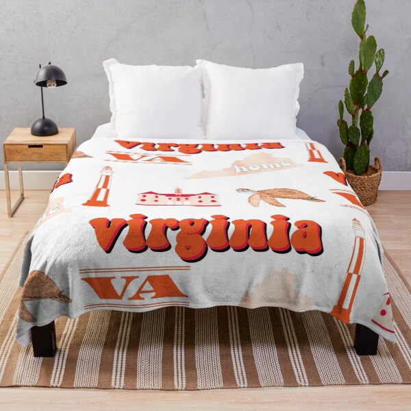 Item preview, Orange Watercolor Virginia US State Sticker Pack designed and sold by The-Goods.