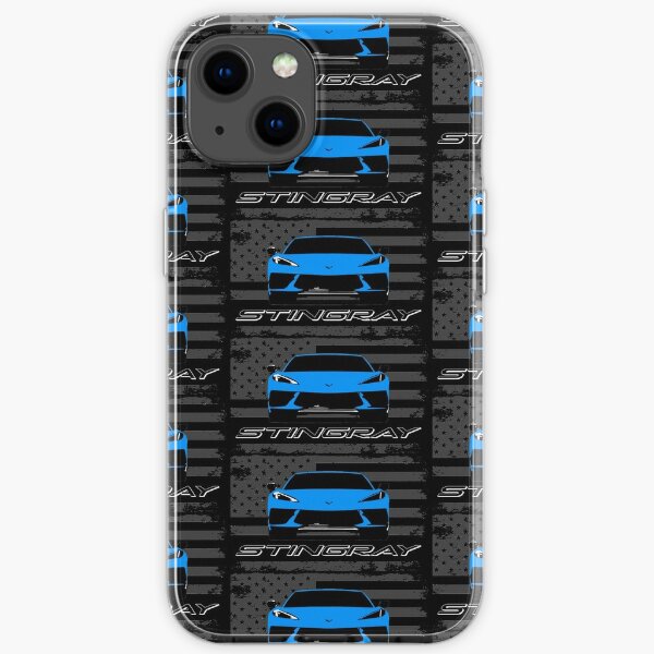 Blue 2020 Corvette C8 Stingray iPhone Soft Case