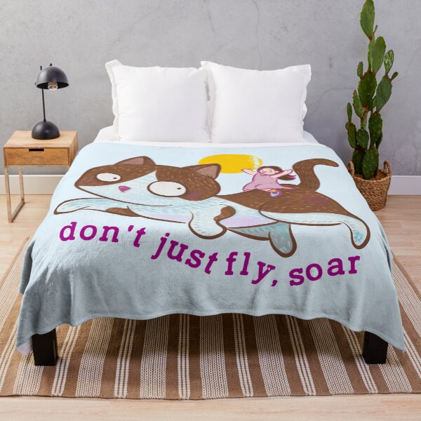 Item preview, CAT DONT JUST FLY SOAR designed and sold by aydapadi.