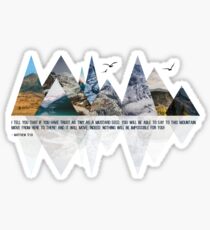 MOVING MOUNTAINS Sticker