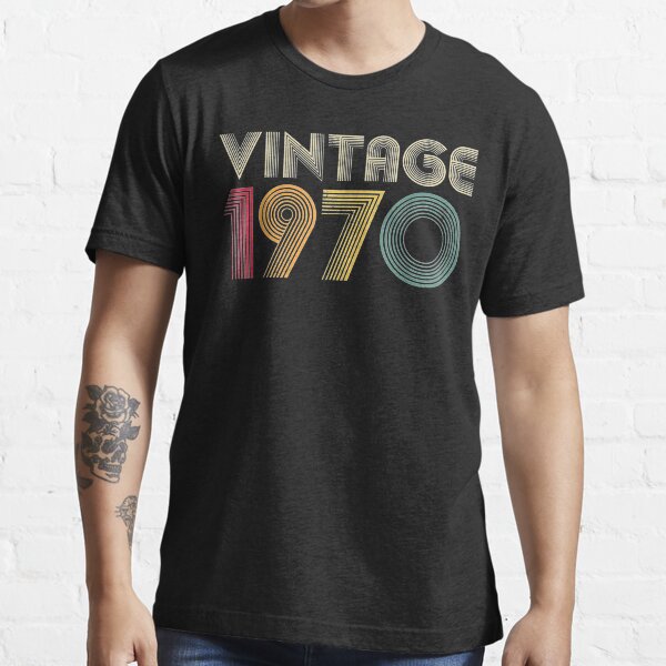 Retro 1970 50th Birthday Gift Classic 50 Years Old Essential T-Shirt