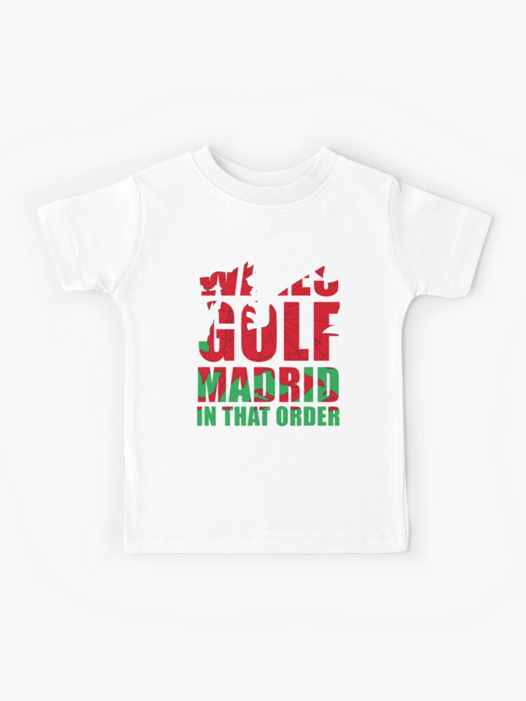 Wales Golf Madrid Kids T Shirt By Askartongs Redbubble