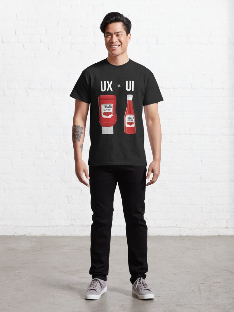 Alternate view of UI vs UX Designer Classic T-Shirt