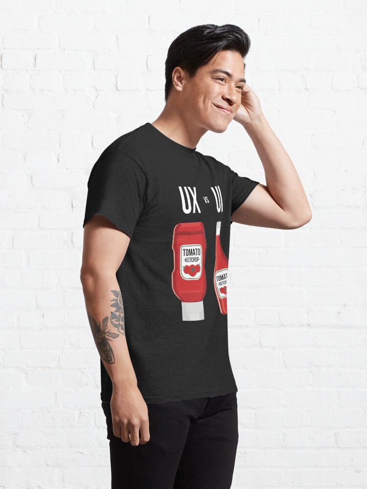 Alternate view of UI vs UX Designer Classic T-Shirt