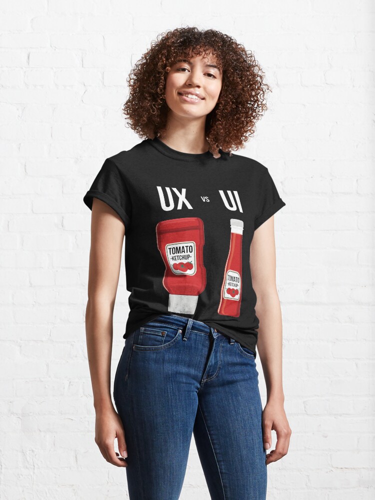Alternate view of UI vs UX Designer Classic T-Shirt