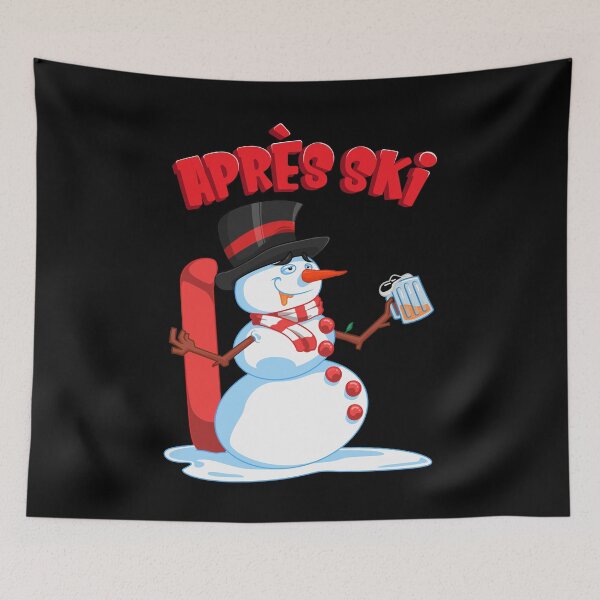 Item preview, Drunken Snowman - Apres Ski Winter Skiing Lodge designed and sold by anziehend.