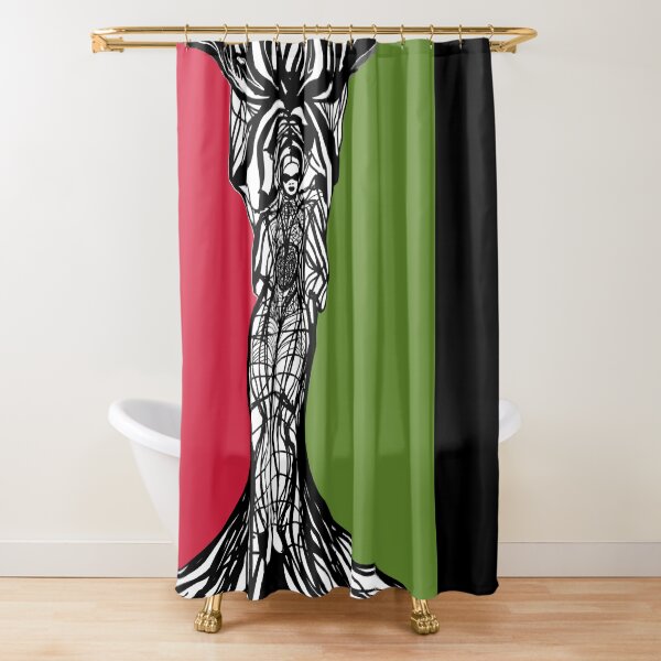 PanAfrican Woman Within Shower Curtain