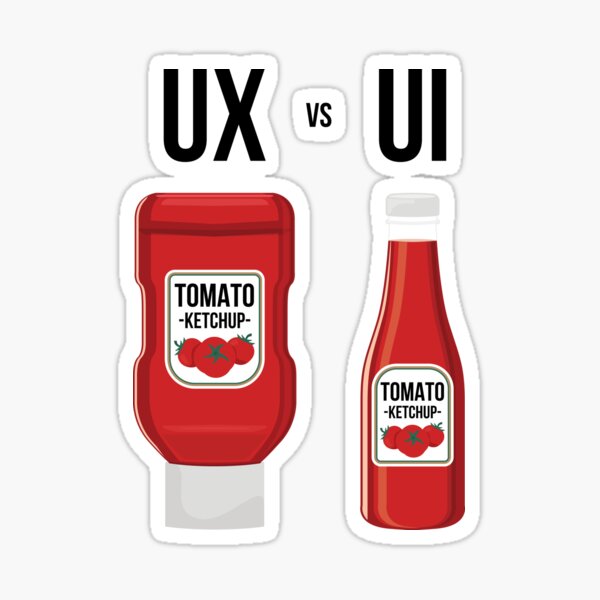 "UI vs UX Designer " Sticker by RobDigital Redbubble