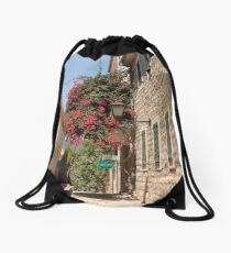 The streets of Herceg Novi Drawstring Bag