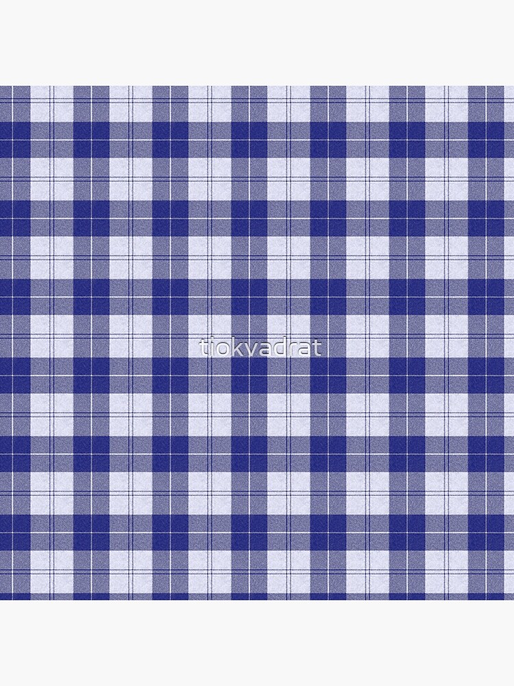Rich Tartan - Blue / White by tiokvadrat