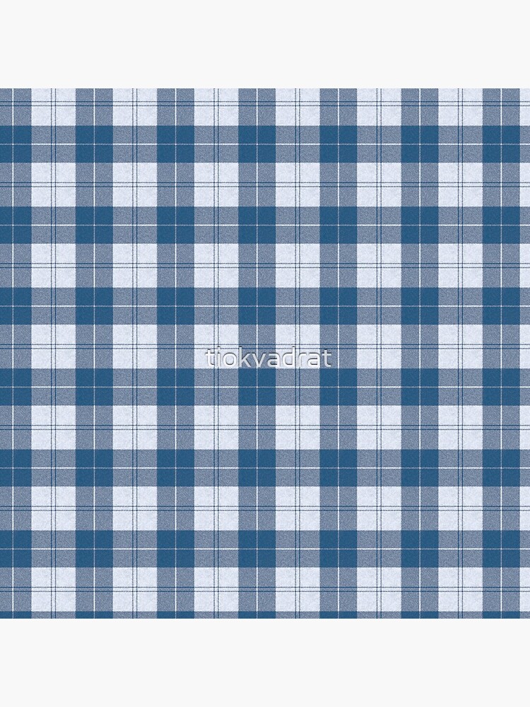 Rich Tartan - Cyan Blue by tiokvadrat