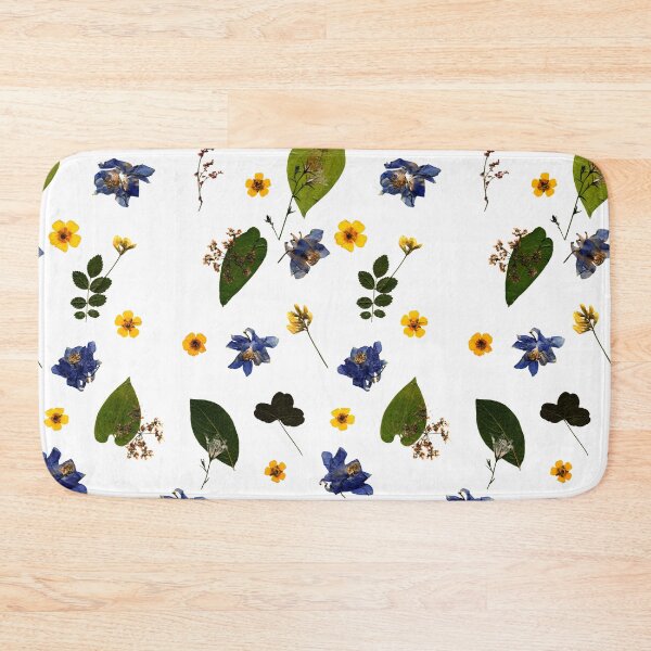 Item preview, Pressed Summer Flower and Leaf Pattern designed and sold by Ivy Lily Art.