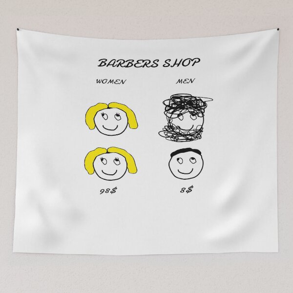 Item preview, haircut men women hairdresser funny gift idea joke designed and sold by Levin-Wirp.