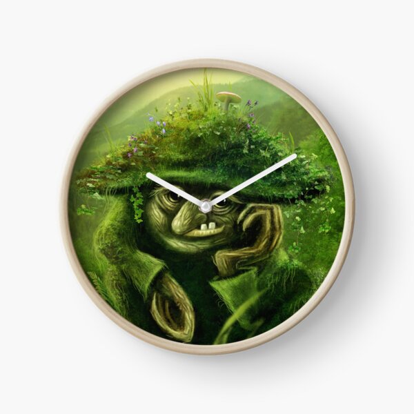 Troll im Wald Uhr