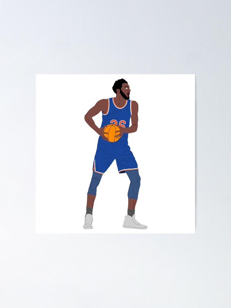 Mitchell Robinson Basketball Paper Poster Knicks - Mitchell Robinson -  Posters and Art Prints