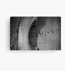 Headstone Canvas Print