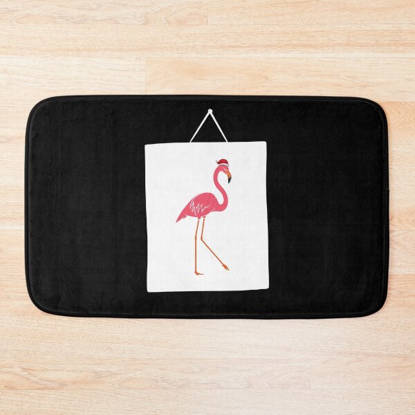 Item preview, Flamingo pink Santa Claus gift funny vintage retro designed and sold by Levin-Wirp.