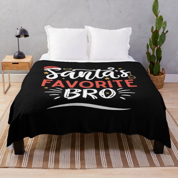 Item preview, Santas Favorite Bro Funny and Cool Christmas Gift for Brother Dad Husband Friends Son  designed and sold by alenaz.