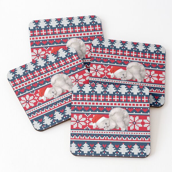 Item preview, Ugly Christmas Sweater Pattern | Cute Kitten designed and sold by catologica.