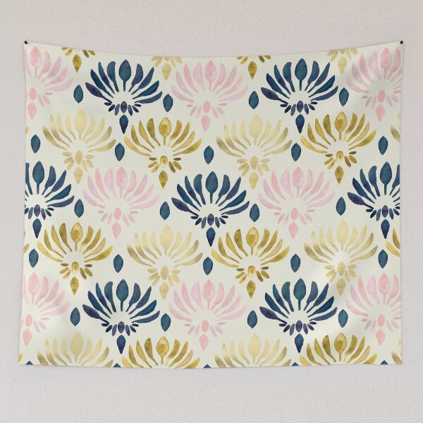 Item preview, Stylized Watercolor Lotus Pattern designed and sold by Tangerine-Tane.