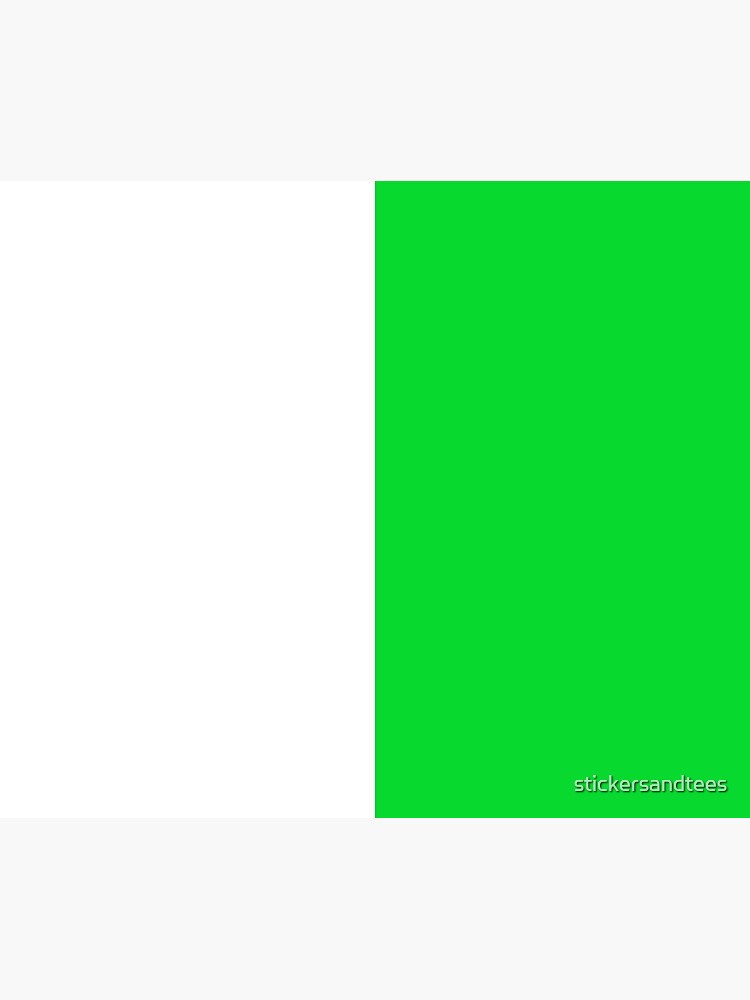 "Half Green Half White Mini Skirt" Poster by stickersandtees Redbubble