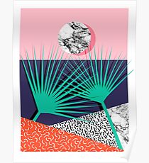 Head Rush - palm springs throwback desert sunrise neon 80s style vintage fresh home decor hipster college Poster