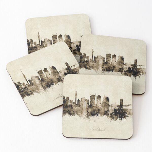 Item preview, Auckland New Zealand Skyline designed and sold by ArtPrints.