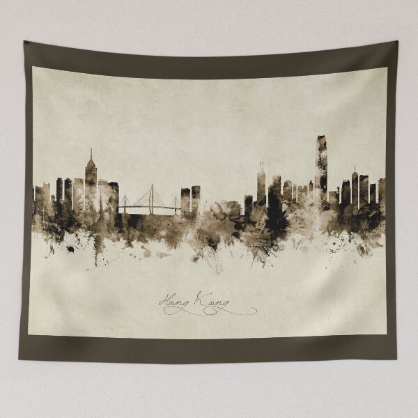 Artikelvorschau, Hong Kong Skyline entworfen und verkauft von ArtPrints.