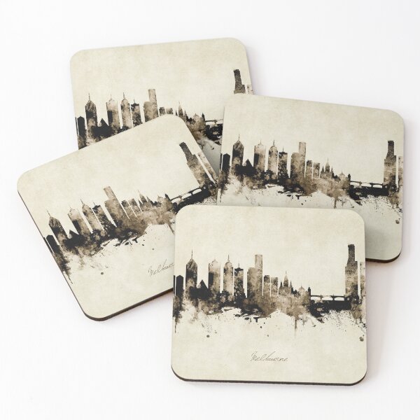 Item preview, Melbourne Australia Skyline designed and sold by ArtPrints.