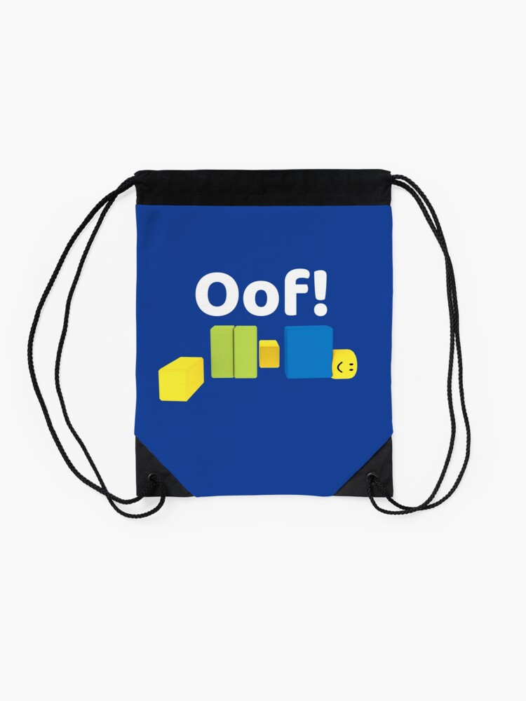Roblox Oof Gaming Noob Drawstring Bag By Smoothnoob Redbubble - roblox oof in real life roblox free backpack