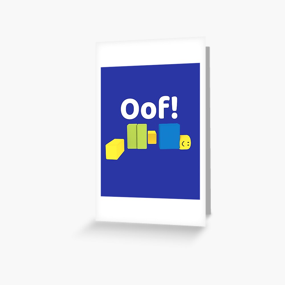Roblox Oof Gaming Noob Greeting Card By Smoothnoob Redbubble - roblox oof gaming noob zipper pouch by smoothnoob redbubble