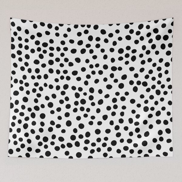 Item preview, Black and White Abstract Polka Dots designed and sold by meggydesigns.
