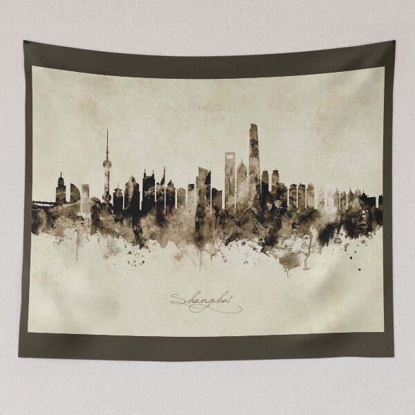 Item preview, Shanghai China Skyline designed and sold by ArtPrints.