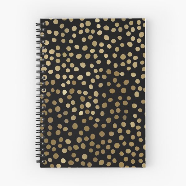Item preview, Christmas Gold and Black Polka Dots designed and sold by meggydesigns.