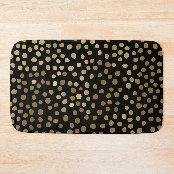 Item preview, Christmas Gold and Black Polka Dots designed and sold by meggydesigns.