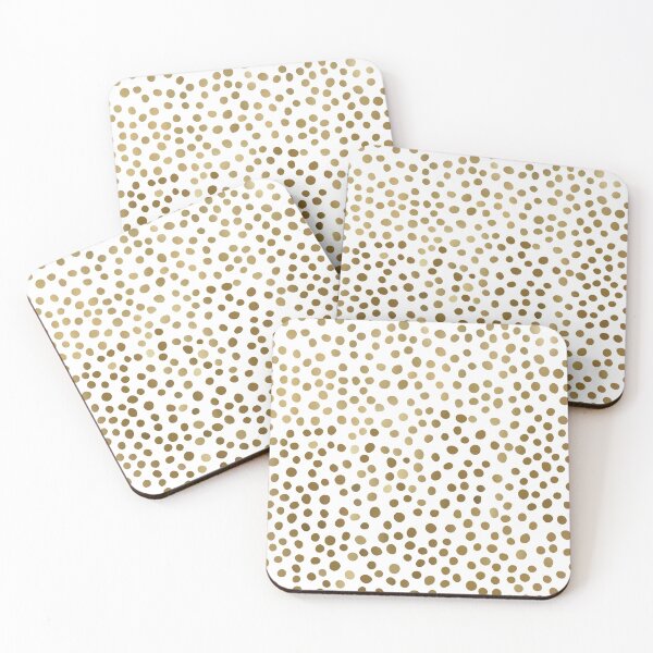 Item preview, Christmas Gold and White Polka Dots designed and sold by meggydesigns.