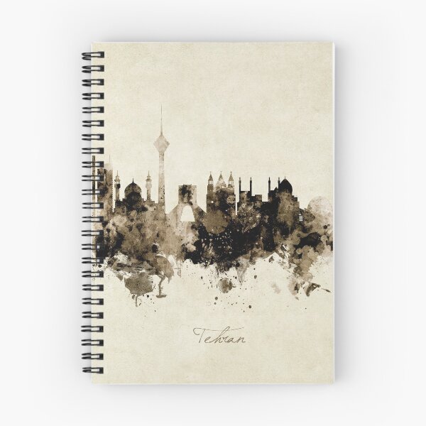 Artikelvorschau, Skyline von Teheran im Iran entworfen und verkauft von ArtPrints.