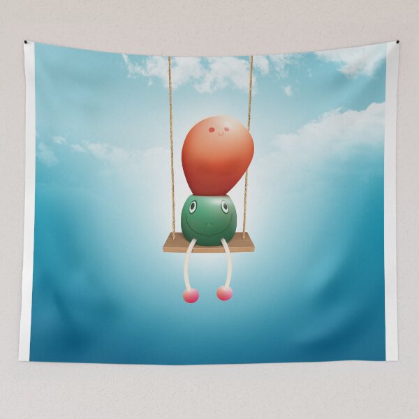 Item preview, PilloPallo on a swing designed and sold by MrPilloPallo.