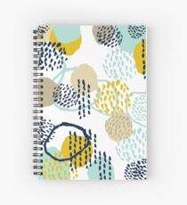 Cuaderno de espiral Jamm - pinceladas de pintura de arte abstracto moderno pintura minimalista colores de moda hipster género neutro