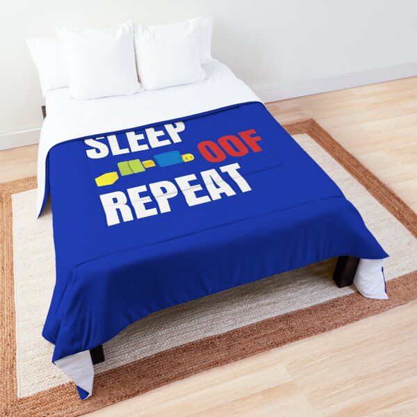 Roblox Logo Blue Comforter By Best5trading Redbubble - blue bed roblox