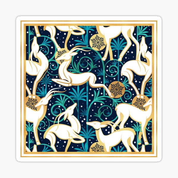 navy and white gazelles