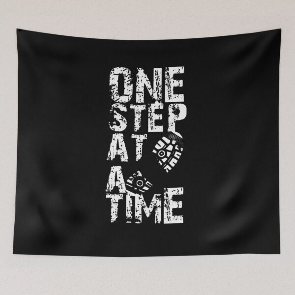 Item preview, One step at a time towards recovery, running design  designed and sold by Optimisticink.
