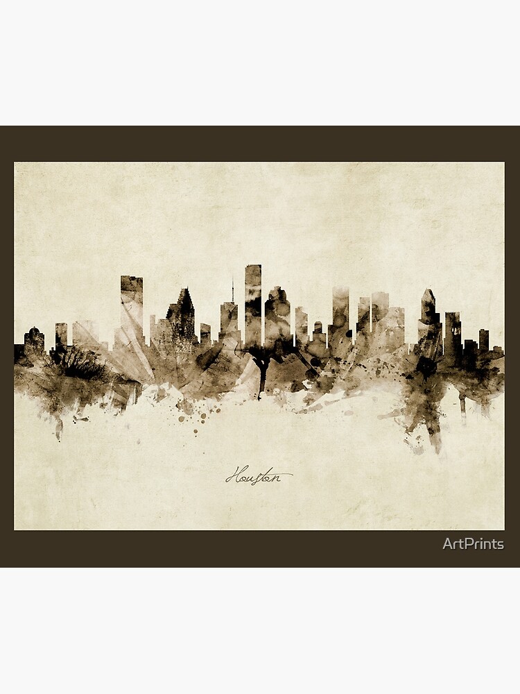 Houston Texas Skyline by ArtPrints