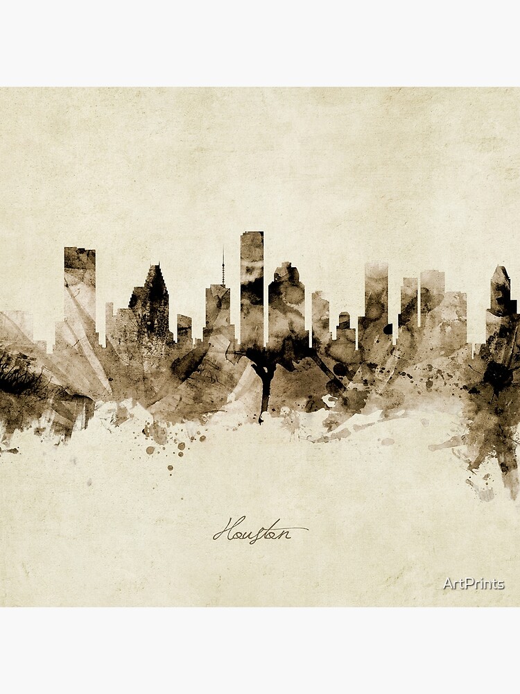 Houston Texas Skyline by ArtPrints