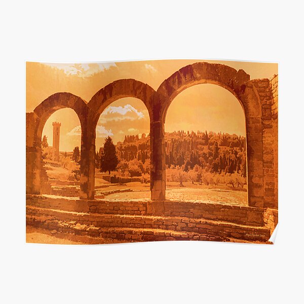 Roman Arches at Fiesole Poster