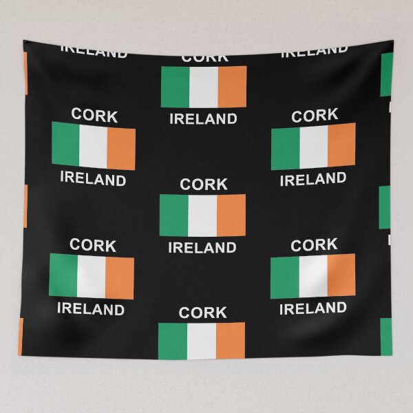 Aperçu de l'œuvre Cork Ireland Irish Flag créée et vendue par Grayforth.